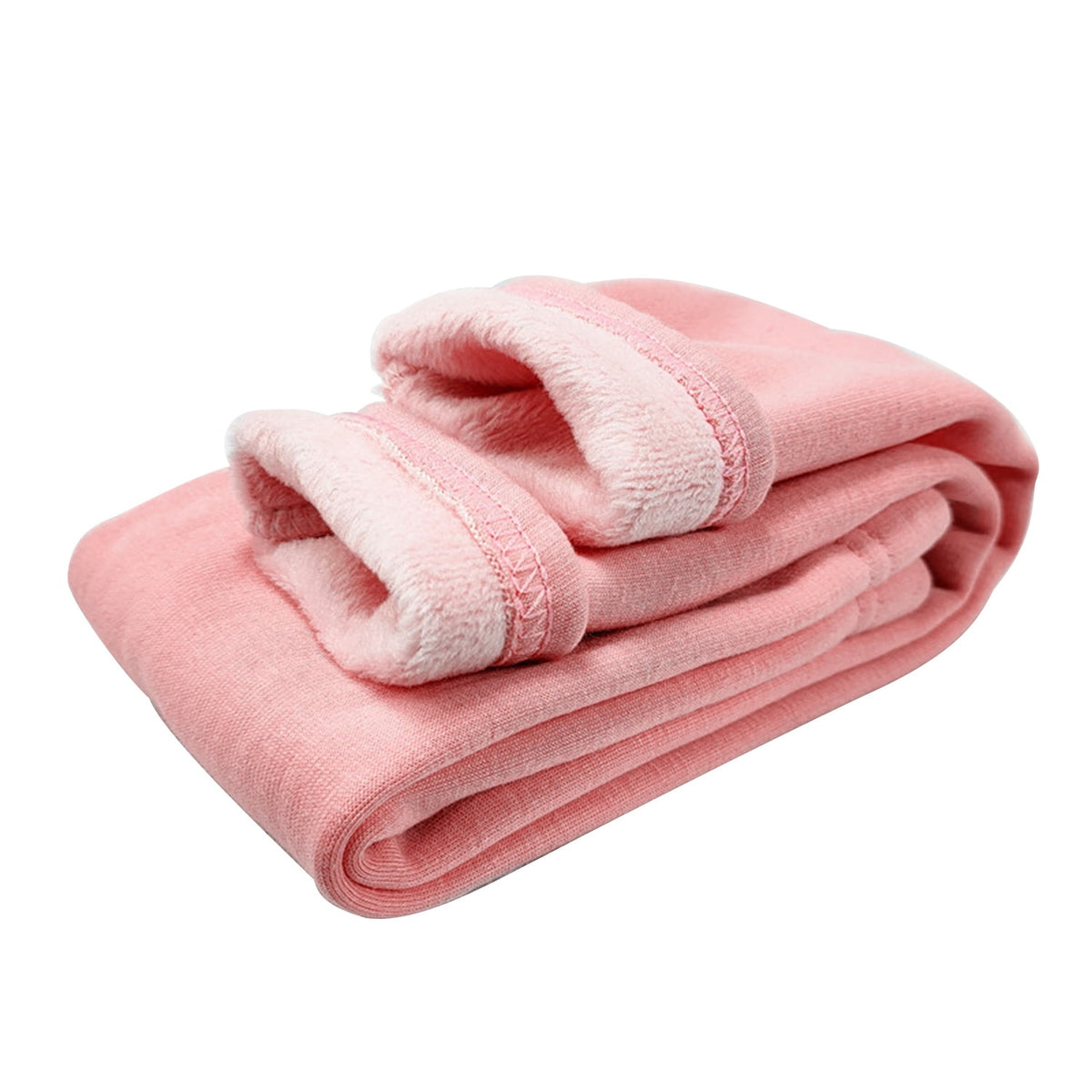 KAWELL Girl's Fleece Lined Leggings Warm Winter Trousers Cotton Solid