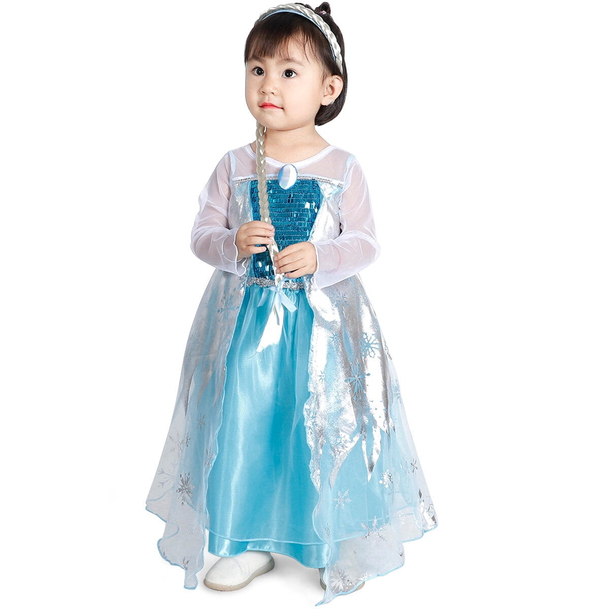KAWELL Princess Kids Costume Dress up Girls Outfit for Halloween Cosplay Chirstmas Birthday Party,Child 2t
