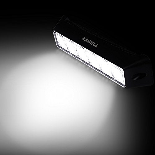 KAWELL 18W LED Light Bar Spotlight LED Fog Light Bar Super Bright Driving Light LED Work Light for Off Road Motorcycle ATV UTV 4X4 SUV Truck Tractor Boat