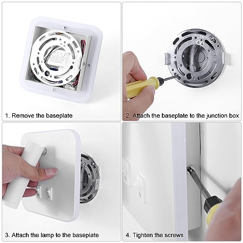 Kawell Modern Wall Light Fixtures 8W Adjustable Bedside Wall Sconce Bedroom Decor Wall Lamp for Reading Room Living Room Library Warm White 3000K