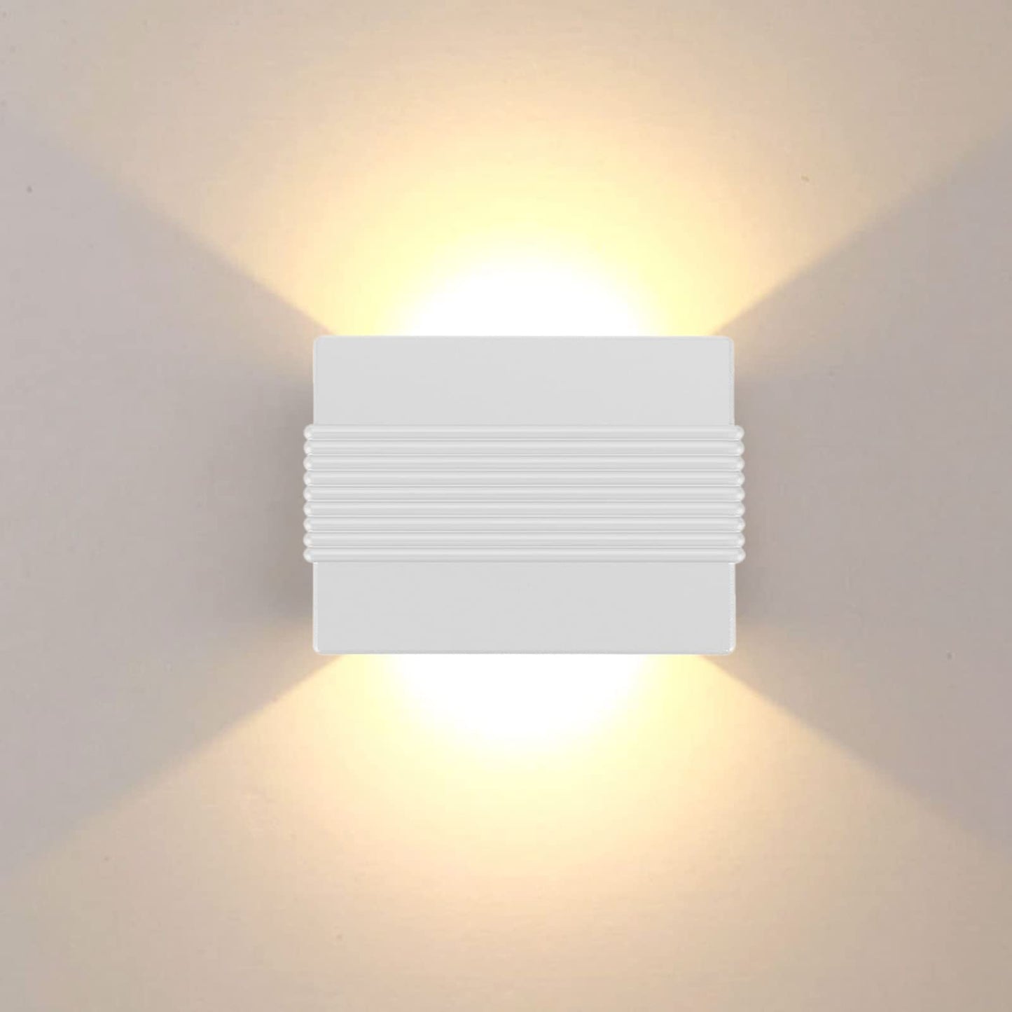 Kawell Modern LED Wall Sconces Up Down LED Wall Light Indoor Outdoor Creative LED Wall Lamp 10W Hallway Wall Mounted Lighting Fixtures for Bedroom Living Room Stairs Porch, Warm White