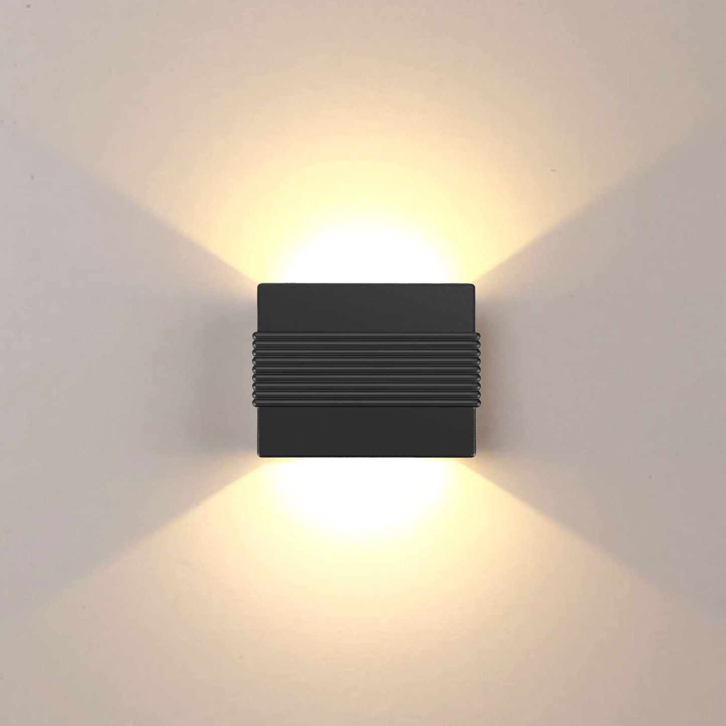 Kawell Modern LED Wall Sconces Up Down LED Wall Light Indoor Outdoor Creative LED Wall Lamp 10W Hallway Wall Mount Light Fixtures for Bedroom Living Room Stairs Porch, Warm White