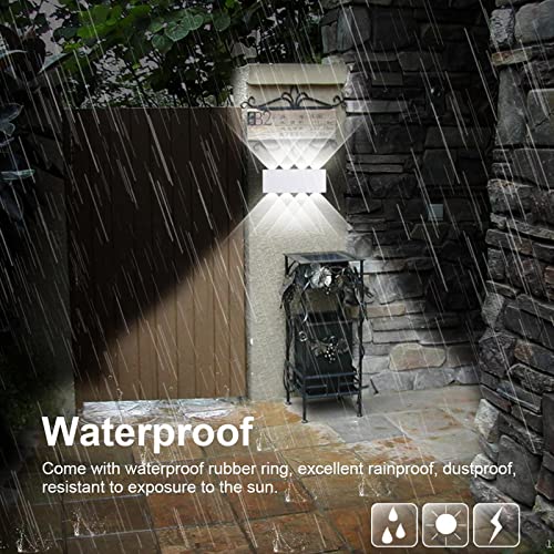 Kawell 8W Waterproof Modern Wall Light LED Wall Lamp Aluminum LED Wall Sconce Up Down Indoor Outdoor for Bathroom Bedroom Hallway Porch Corridor Hotel Doorway Garden Pathway, White 6000K