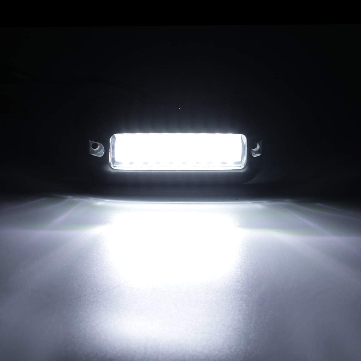 Kawell 27 LED LED Underwater Boat Yacht Lights Waterproof IP68 SUS316 Stainless Steel Pontoon Marine Transom Lights for Swiming Driving Fishing 2pcs White Lights