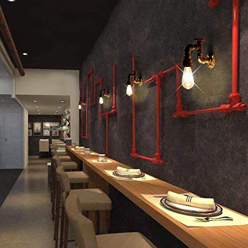 Kawell Vintage Wall Light Fixtures Industrial Retro Wall Sconce Light Creative Water Pipe Wall Lamp Iron Art E26 60W Max for Bedroom Kitchen Restaurant Loft Cafe Bar Hallway