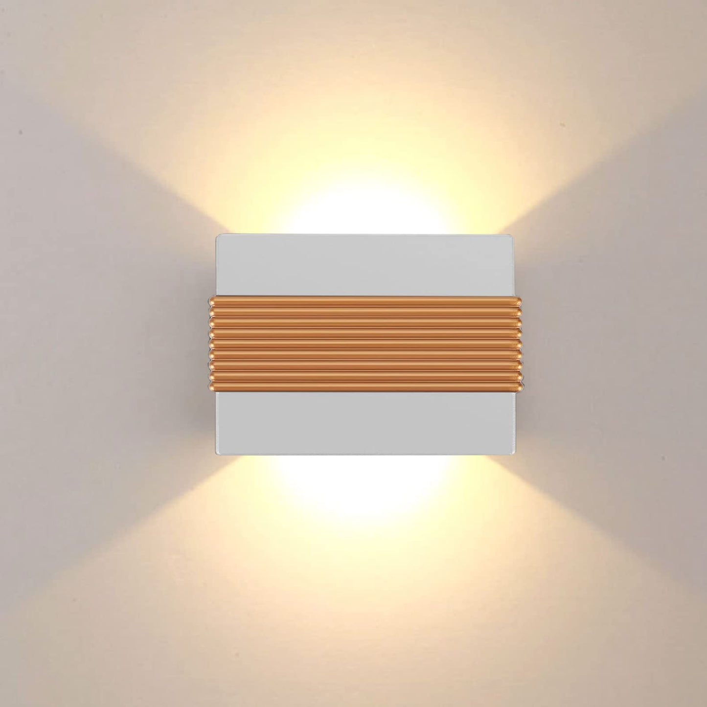 Kawell Modern LED Wall Sconces Up Down LED Wall Light Indoor Outdoor Creative LED Wall Lamp 10W Hallway Wall Mounted Lighting Fixtures for Bedroom Living Room Stairs Porch, Warm White