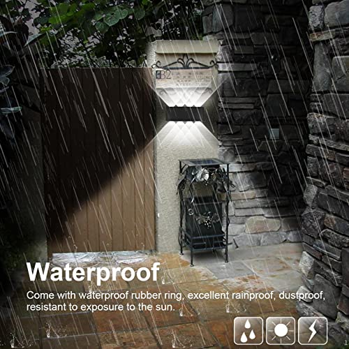 Kawell 8W Waterproof Modern Wall Light LED Wall Lamp Aluminum LED Wall Sconce Up Down Indoor Outdoor for Bathroom Bedroom Hallway Porch Corridor Hotel Doorway Garden Pathway, Black 6000K
