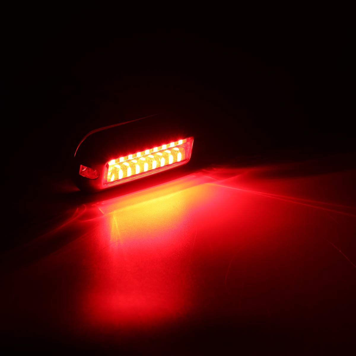 Kawell 27 LED LED Underwater Boat Yacht Lights Waterproof IP68 SUS316 Stainless Steel Pontoon Marine Transom Lights for Swiming Driving Fishing 2pcs Red Lights