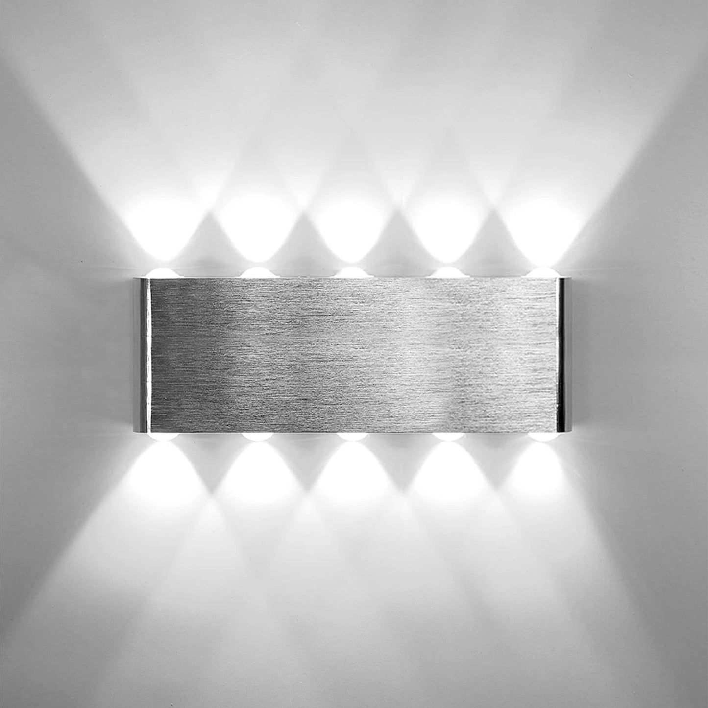 Kawell 20W Modern Wall Sconce LED Wall Light Up Down Indoor LED Wall Lamp Aluminum for Bedroom Living Room Bedside Stairs Hallway Corridor, 6000K