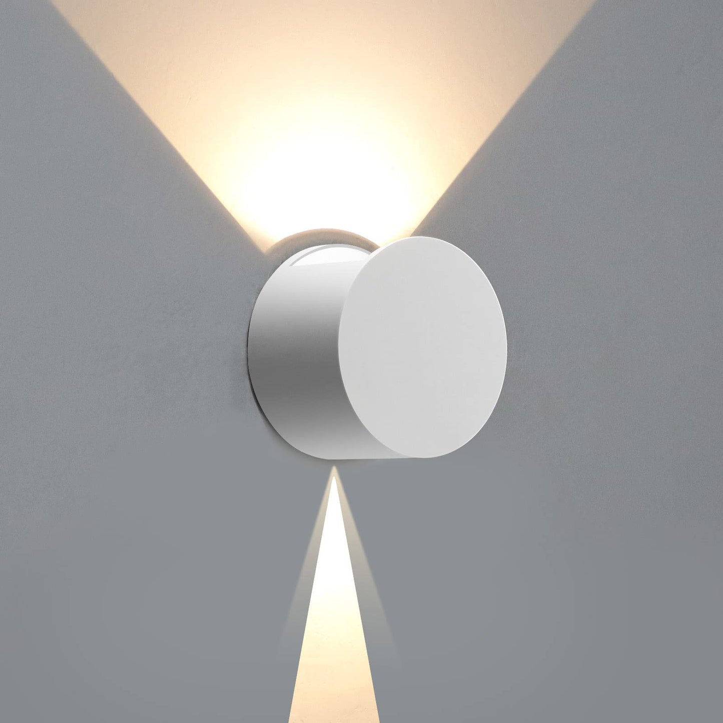 Kawell 8W LED Wall Light Up Down Modern LED Wall Sconce Light Waterproof LED Wall Lamp Indoor Outdoor for Bedroom Living Room Bathroom Hallway Stairs, White 3000K