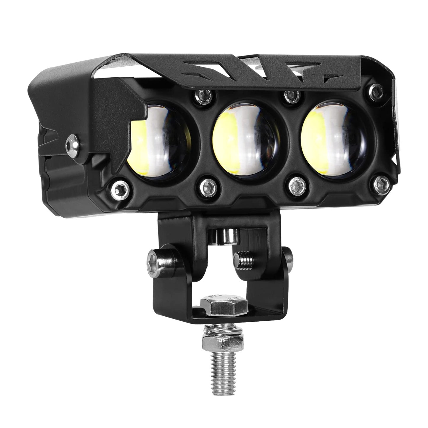KAWELL 60W LED Driving Light Auxiliary Fog Light LED Spotlight LED Light Pods IP68 Waterproof Double Color LED Work Light for Motorcycle Off Road ATV UTV 4X4 SUV Truck Tractor Boat