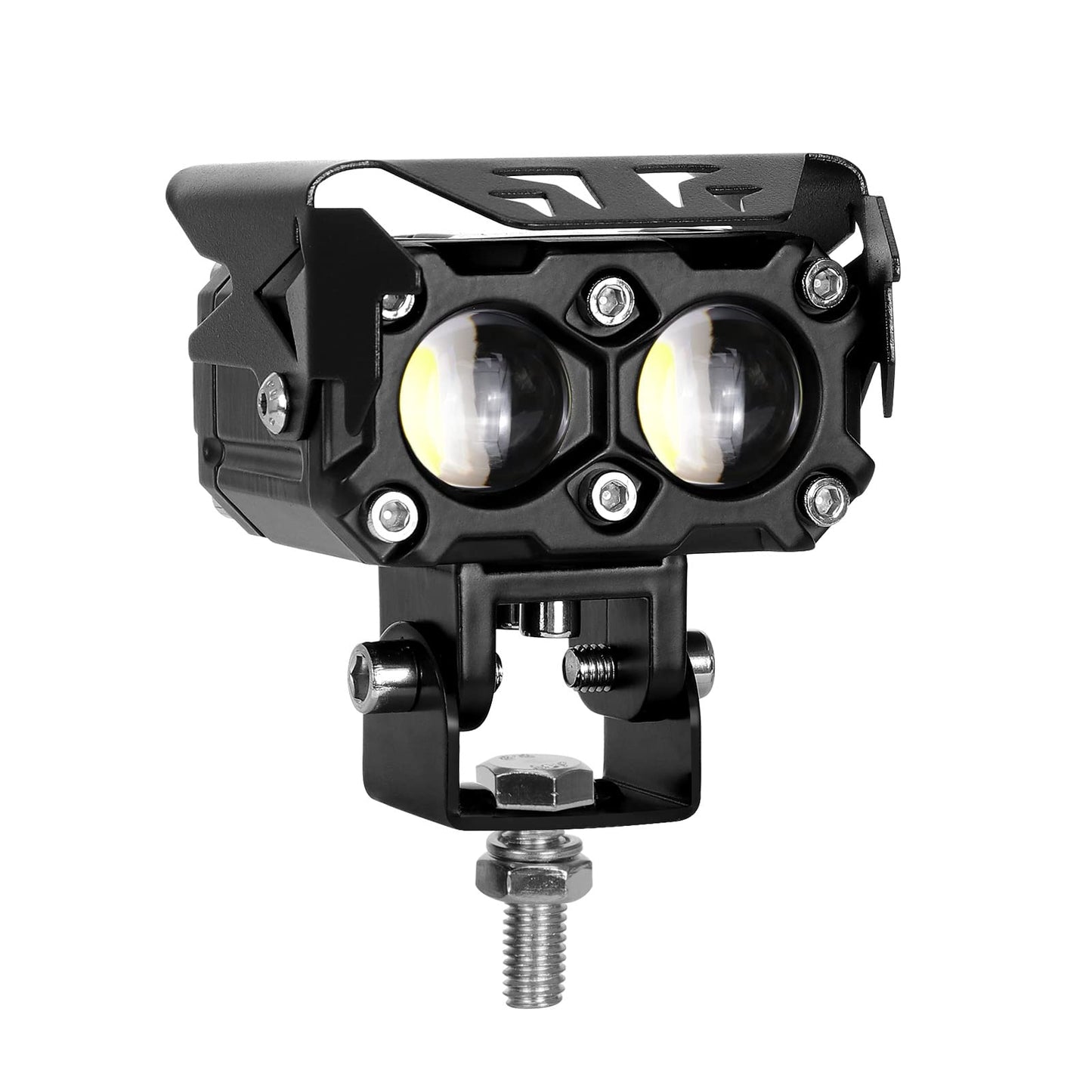 Kawell 40W LED Driving Light Auxiliary Fog Light LED Spotlight LED Light Pods IP68 Waterproof Double Color LED Work Light for Motorcycle Off Road ATV UTV 4X4 SUV Truck Tractor Boat