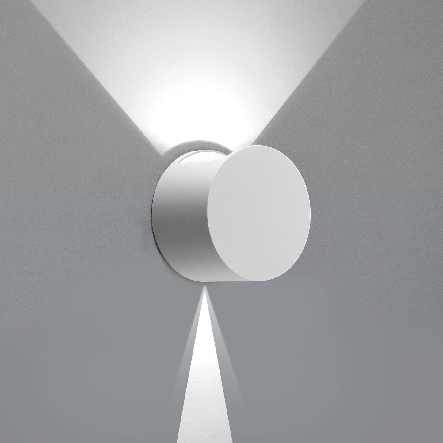 Kawell 8W LED Wall Light Up Down Modern LED Wall Sconce Light Waterproof LED Wall Lamp Indoor Outdoor for Bedroom Living Room Bathroom Hallway Stairs, White 6000K