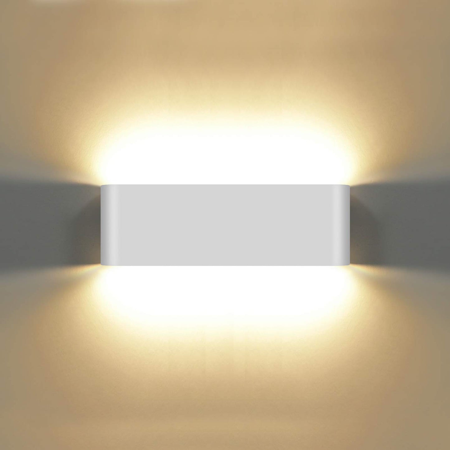 Kawell 20W Waterproof Modern Wall Sconce LED Wall Light Up Down Aluminum Wall Lamp LED Indoor Outdoor for Bathroom Living Room Bedroom Hallway Lounge Porch Corridor, White 3000K