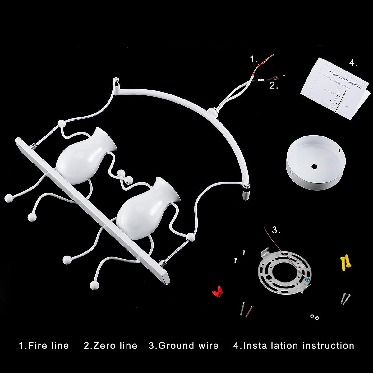 Kawell Humanoid Wall Light Fixtures Modern Wall Lamp Creative Wall Sconce Light Art Deco Max 60W E26 Base for Children Room Bedroom Bedside Living Room Stairs Hallway Restaurant Kitchen