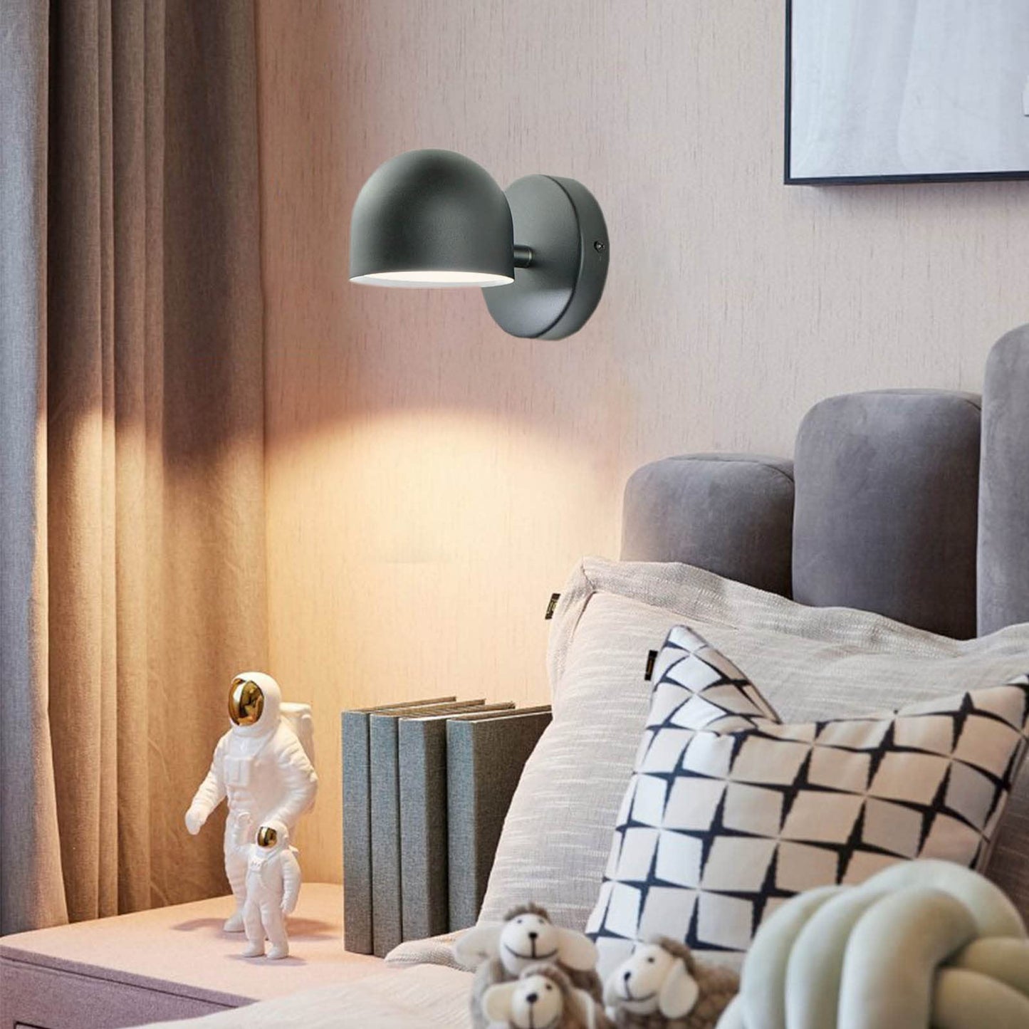 Kawell Touch Sensitive LED Wall Sconces Stepless Dimming LED Wall Light 350°Rotate LED Wall Lamp Modern Reading LED Wall Light Sconce Indoor for Bedroom Living Room Beside Stairs, Warm White