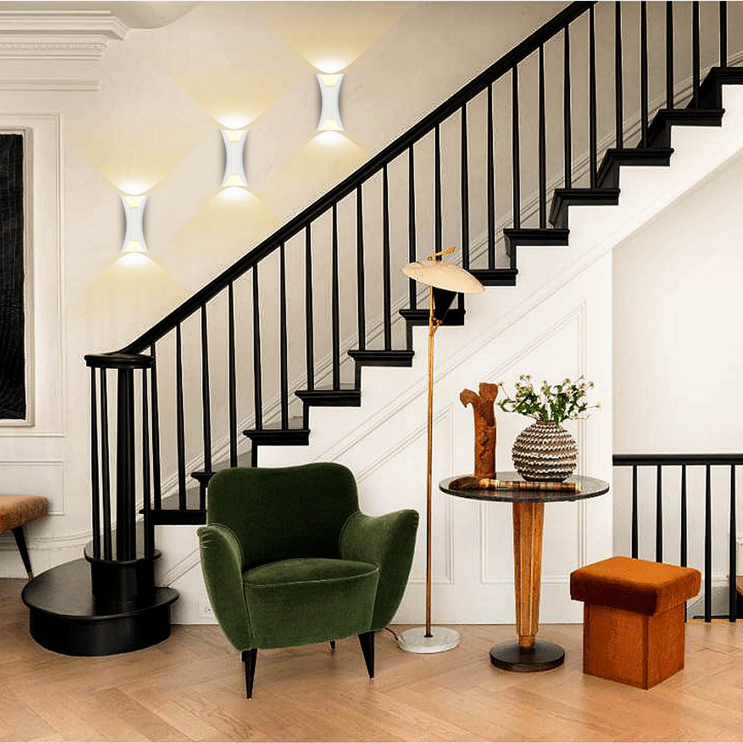 Kawell Creative 10W Modern Wall Light LED Wall Lamp Up Down Waterproof IP65 Aluminum Wall Sconce Light LED Indoor Outdoor for Bedroom Bathroom Living Room Corridor Entrance Stairs Porch