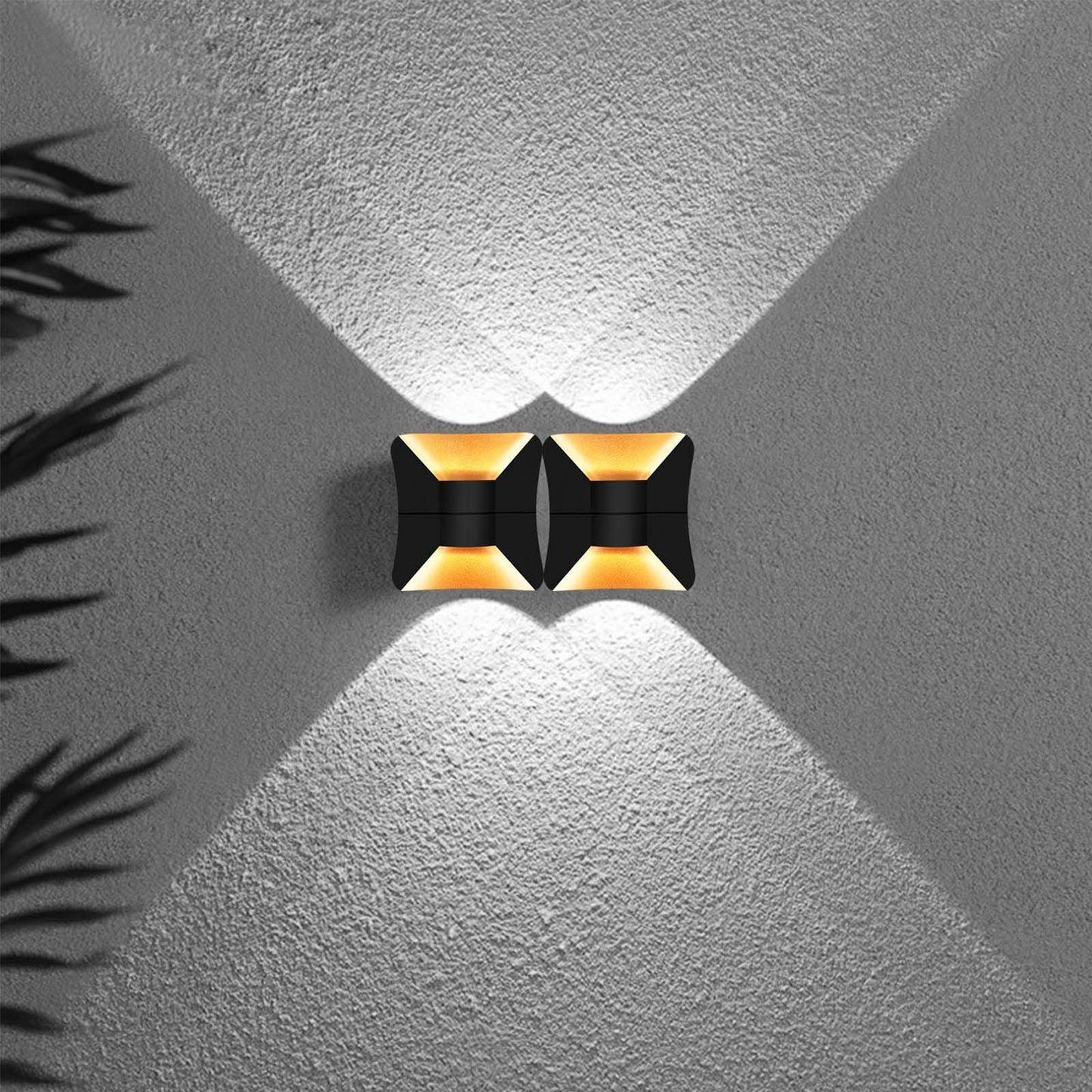 Kawell Creative 10W Modern LED Wall Sconces Up Down Waterproof IP65 LED Wall Light Art Decor LED Wall Lamp Indoor Outdoor for Bedroom Bathroom Living Room Corridor Stairs Porch, Cold 6000K