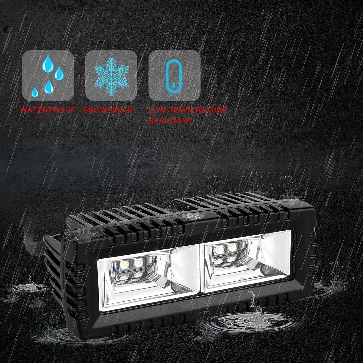 KAWELL 40W Driving Light LED Light Pods Set of 2 Floodlight LED Fog Light Pods LED Work Light Pods for Off Road Truck Tractor Boat Motorcycle ATV UTV 4X4 SUV