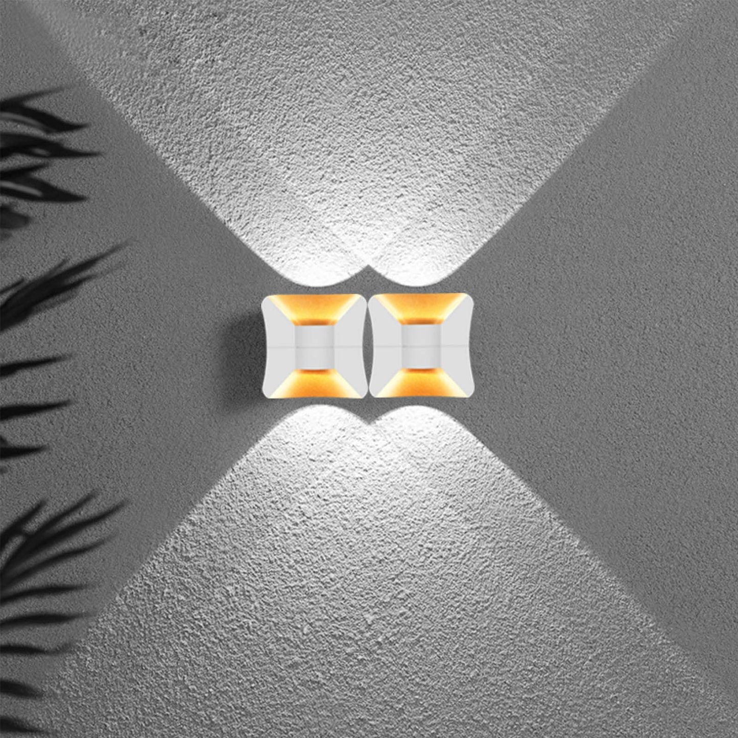 Kawell Creative 10W Modern LED Wall Sconces Up Down Waterproof IP65 LED Wall Light Art Decor LED Wall Lamp Indoor Outdoor for Bedroom Bathroom Living Room Corridor Stairs Porch, Cold 6000K