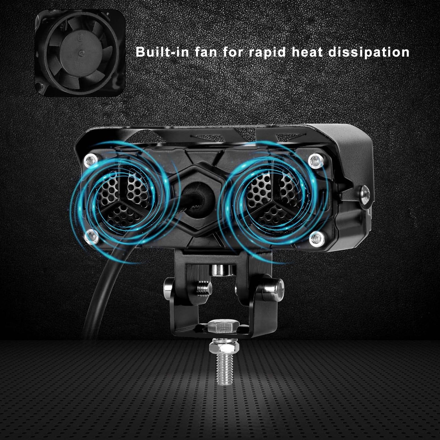 KAWELL 60W LED Driving Light Auxiliary Fog Light LED Spotlight LED Light Pods IP68 Waterproof Double Color LED Work Light for Motorcycle Off Road ATV UTV 4X4 SUV Truck Tractor Boat