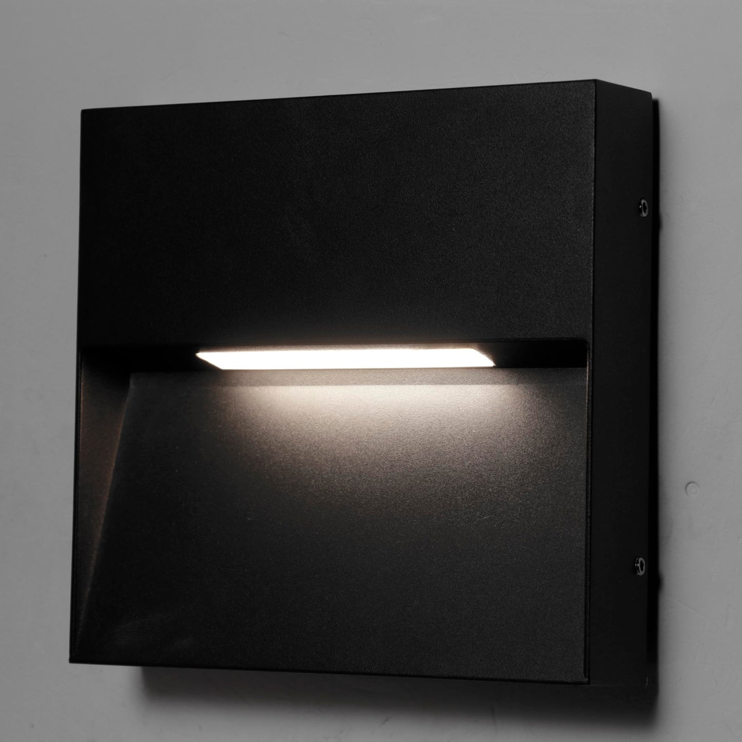Kawell Modern 6W LED Wall Sconce Square Waterproof LED Wall Light Hardwired Aluminum LED Wall Lamp Indoor for Porch Patio Hallway Stair, 6000K