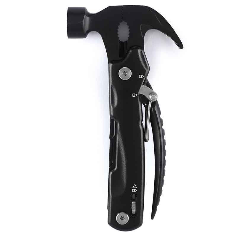 KAWELL Multi-Function Folding Tool Pliers – Stainless Steel Camping Hammer with Window Breaker & Life Cone