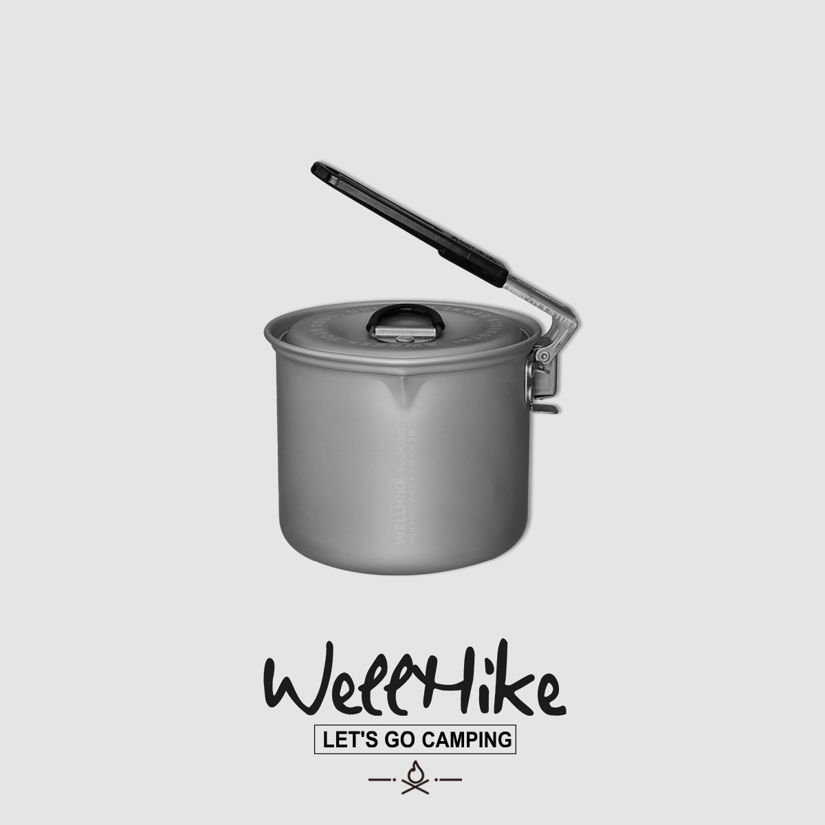 Portable Camping Pot – Lightweight Aluminum Alloy Mini Cook Pot with Foldable Handle