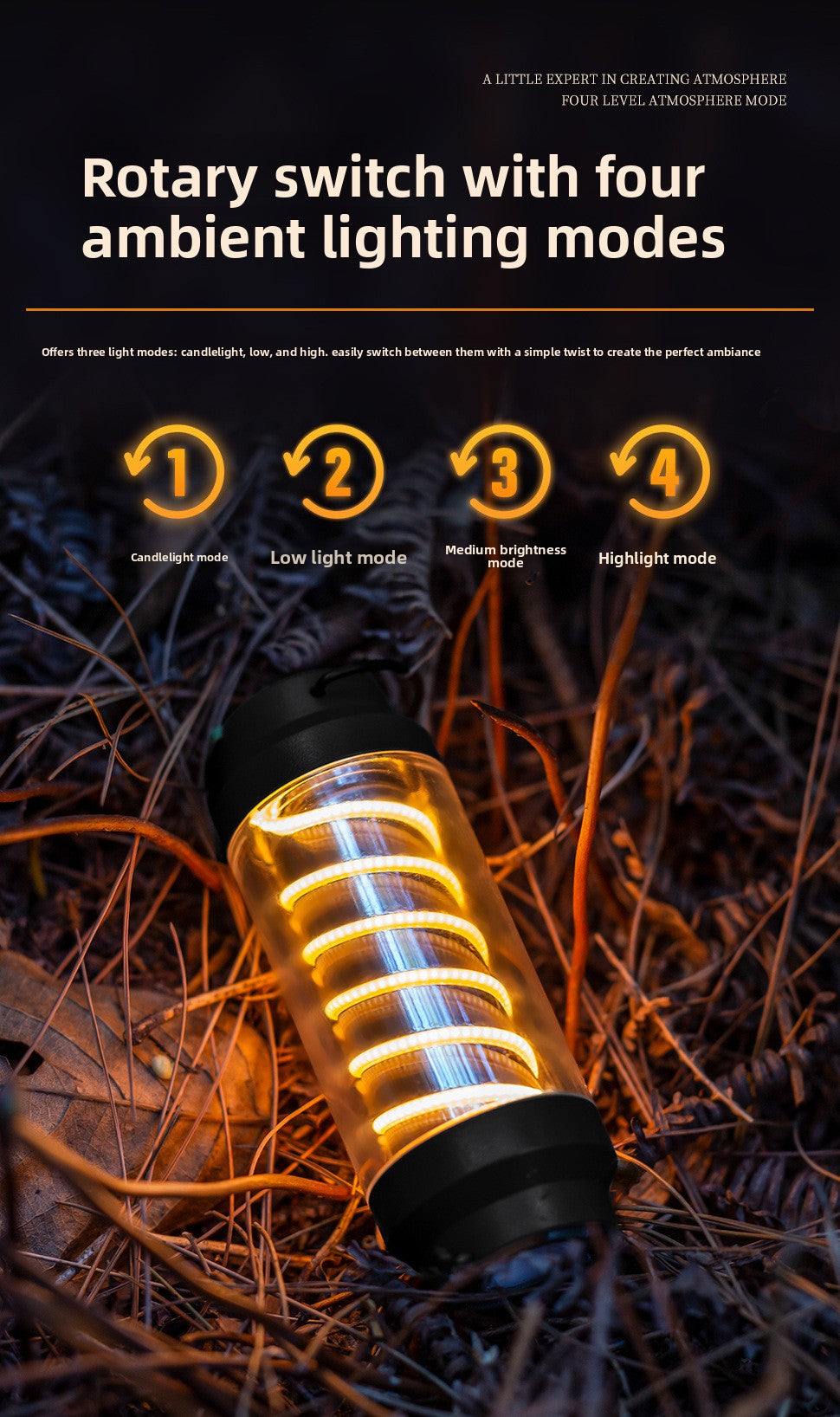 Camping Mosquito Repellent Light – Waterproof Portable Ultrasonic Outdoor Lamp