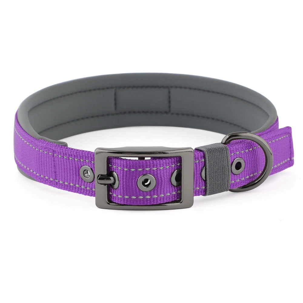 Neoprene Dog Collar – Reflective Comfortable Neck Collar for Small Medium Large Dogs