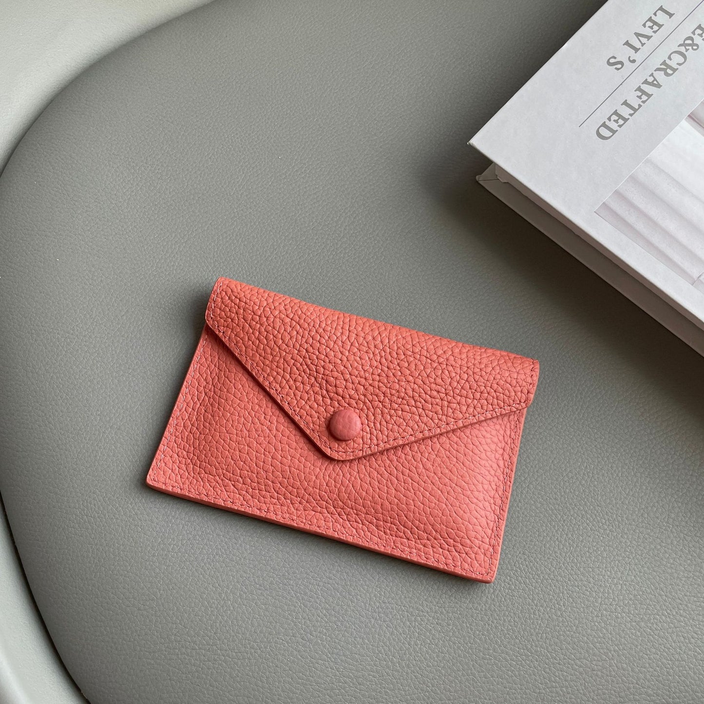 Genuine Leather Mini Card Wallet – Ultra-Thin Slim Coin Purse & ID Card Holder