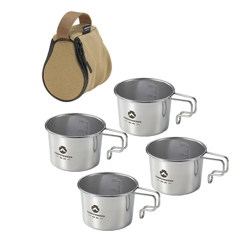 S180 Stainless Steel Snow Coffee Cup – Outdoor Camping Portable Drinkware