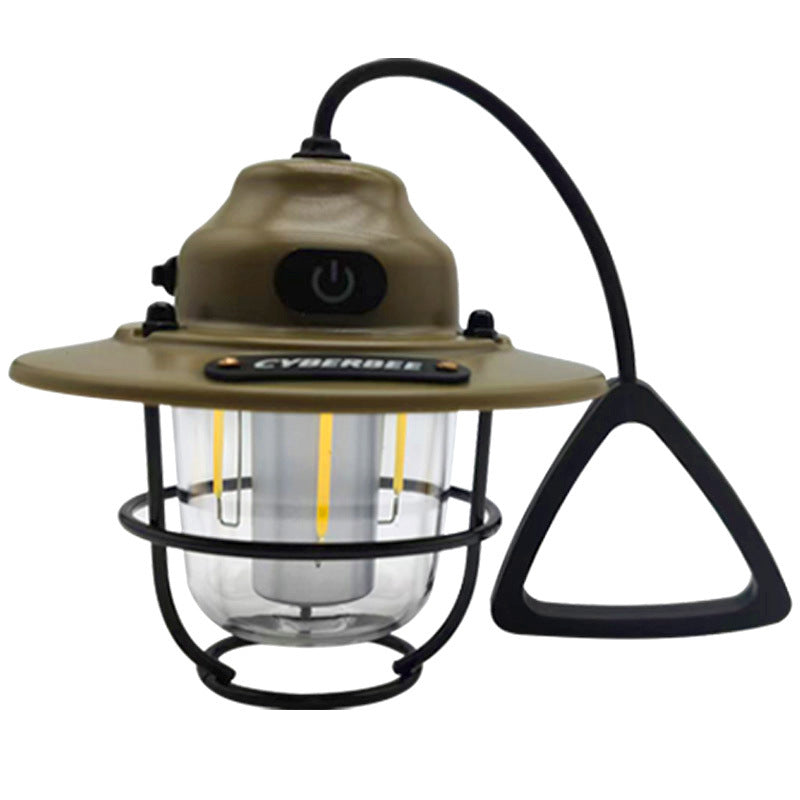 KAWELL Pine Cone Camping Lantern – Retro Portable Outdoor Light, Long Battery Life, Tent Ambient Lamp