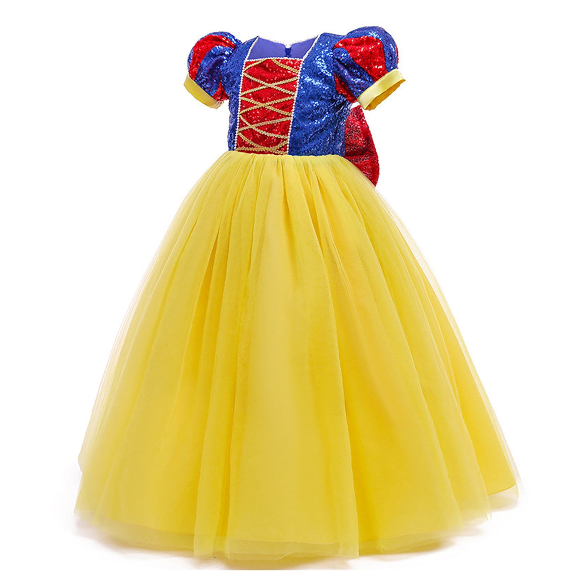 Girls' Snow Princess Dress up Fairy Tales Costume Cosplay Party with Accessories