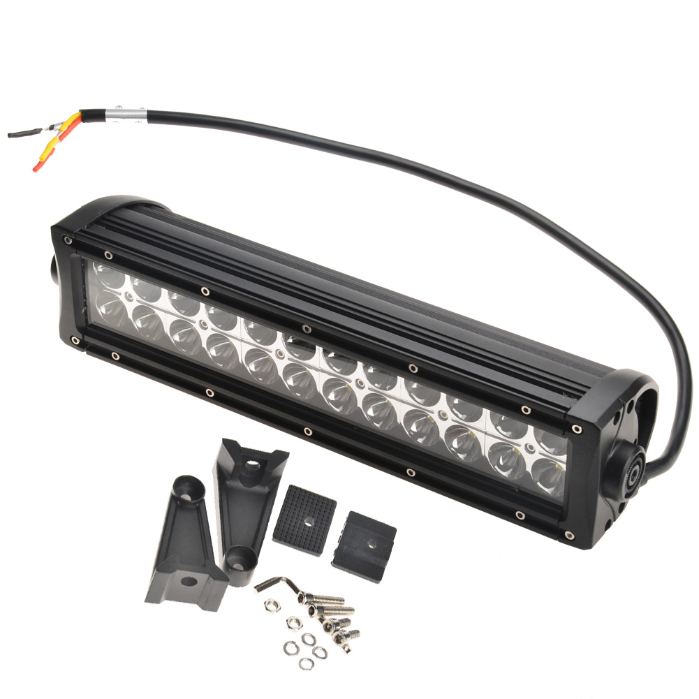 KAWELL® Off Road 72W White and Amber Flood Beam Off Road Light Bar 