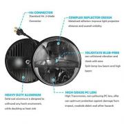 7 inch 36W CREE Round High Beam Low Beam LED Headlight For Jeep Wrangler 