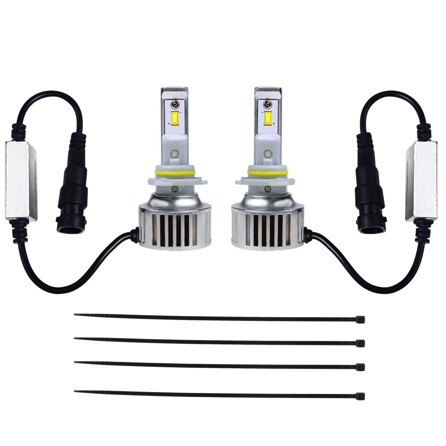 KAWELL LED Headlight Bulbs LED Headlight Conversion Kit - 9005 - 80W 6,400LM 6500 Cool White OSRAM LED - Replacing H1 Halogen & HID Bulbs - 2 Yr Warranty