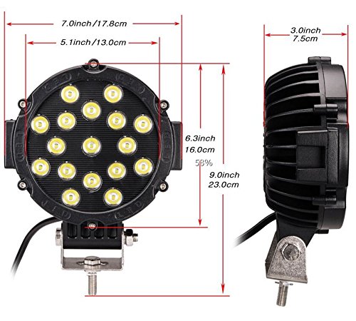 KAWELL 2PCS 51w 7