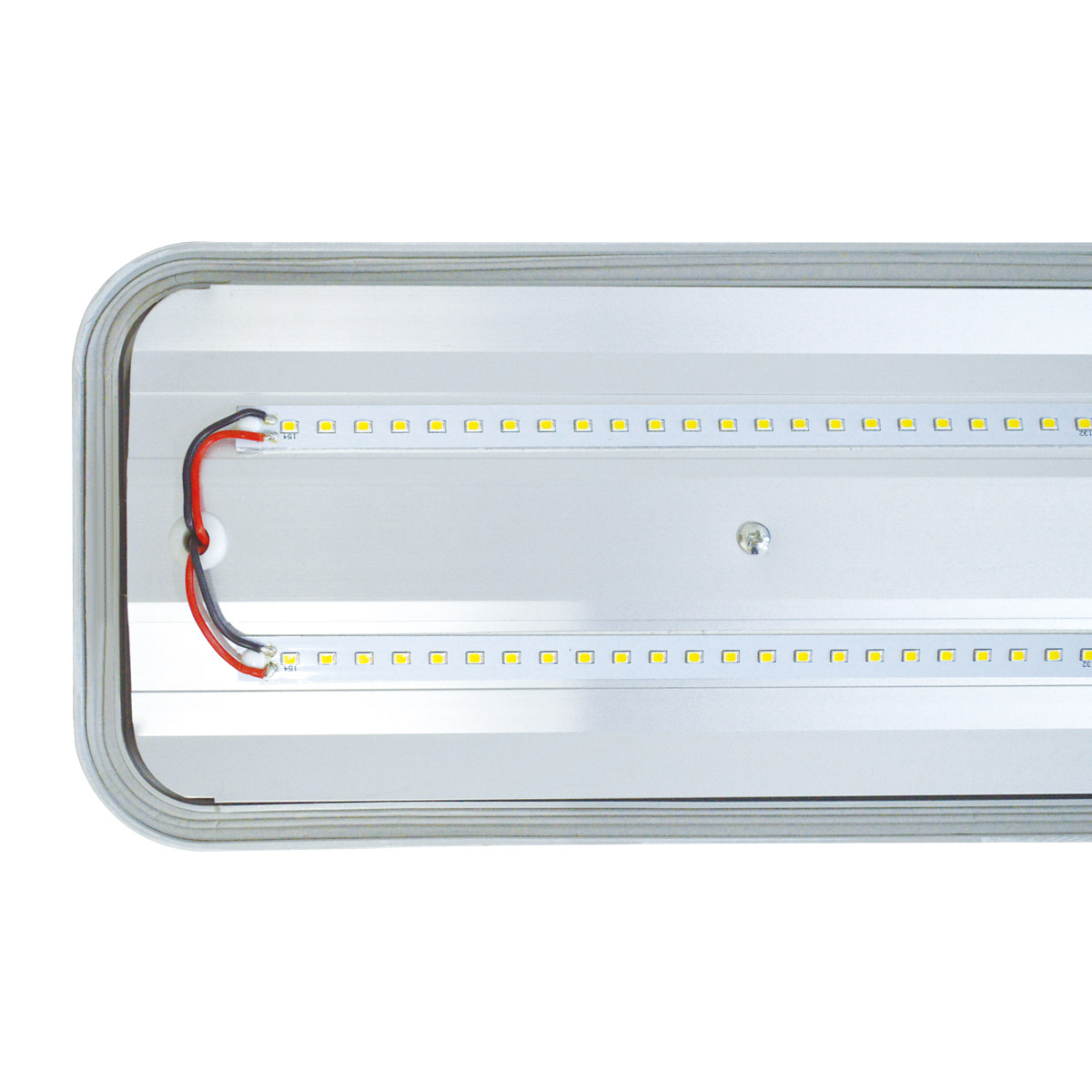 Kawell LED Vapor Tight 4Ft 36W 6000K IP65 Super-Energy Saving Fluorescent Wet Location 3-Stage-Dimmable Fixture Fits Garage/ Carports/Laundry rooms Ceiling Lighting White 