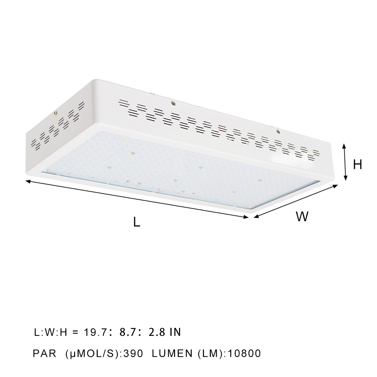 KAWELL 300W 10800lm LED Grow Light 600 TTL Plant Growth Wirelee Dimming Spectrum for indoor Greenhouse Garden plant-growing and Flowering 