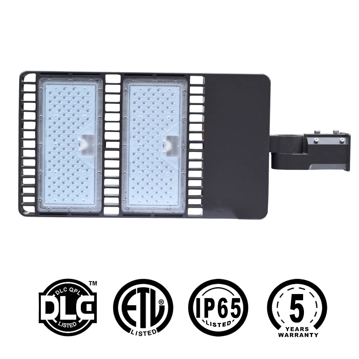 KAWELL LED Shoebox Pole Light 300W 33000 Lumen Super Efficiency 150 Lumen to Watt 5000K Bright White Replaces 900W Halide Led Parking Lot Lights Street Light FREE Dusk to Dawn Photocell Sensor light 