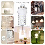 KAWELL 9W LED Corn Light Bulb GX24Q Standard Socket 1080Lm 5000K Crystal White Glow Indoor Outdoor Decorative Chandelier Ceiling Pendant Lighting Lamp Bathroom UL Listed TUV-Certified 