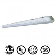 Kawell LED Vapor Tight 4Ft 36W 6000K IP65 Super-Energy Saving Fluorescent Wet Location 3-Stage-Dimmable Fixture Fits Garage/ Carports/Laundry rooms Ceiling Lighting White 