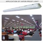 Kawell LED Vapor Tight 4Ft 36W 6000K IP65 Super-Energy Saving Fluorescent Wet Location 3-Stage-Dimmable Fixture Fits Garage/ Carports/Laundry rooms Ceiling Lighting White 