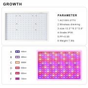 KAWELL 150W 5400lm 100277 V LED Grow Light 300 TTL Plant Growth Wireless-Dimmable Spectrum For Indoor Garden Greenhouse Plant-growing 