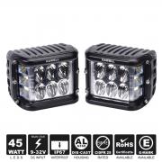 KAWELL Dual Side Shooter Led Cube 45W Led Work Light Off Road Led Light Driving Light Super Bright for SUV Truck Car ATVs 