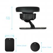 KAWELL Car Mount Holder Magnet Stand Sum Ho Tablet Hold (car, kitchen, bed, bathroom etc) 360 degrees rotatable (black)