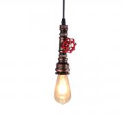 KAWELL Creative Vintage Ceiling Pendant Light Industrial Retro Chandelier Pipe Style Art Deco Iron E27 60W Max for Cafe, Bar, Restaurant, Kitchen, Rust Color