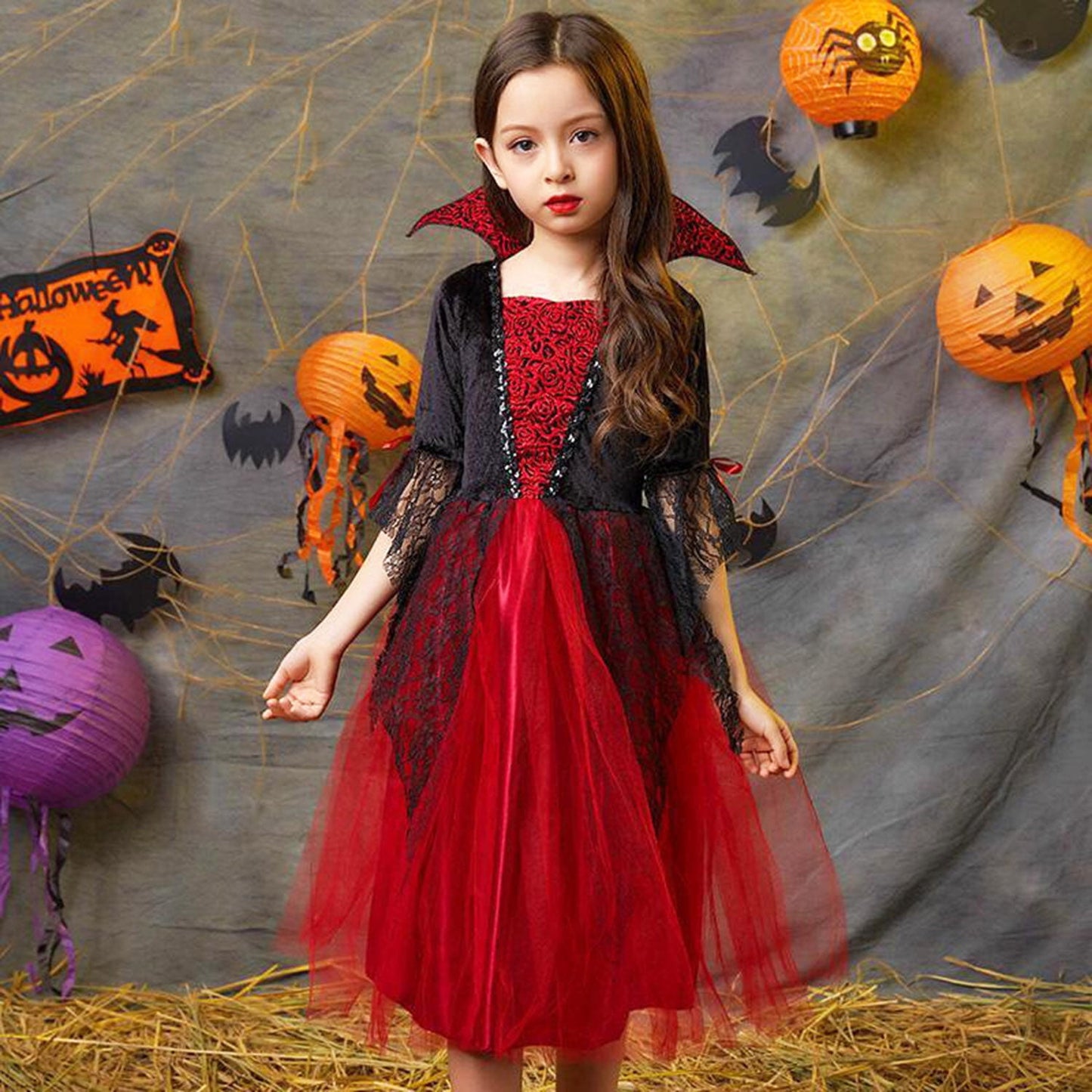 KAWELL Vampire Costume, Princess Masquerade Party for Halloween Party
