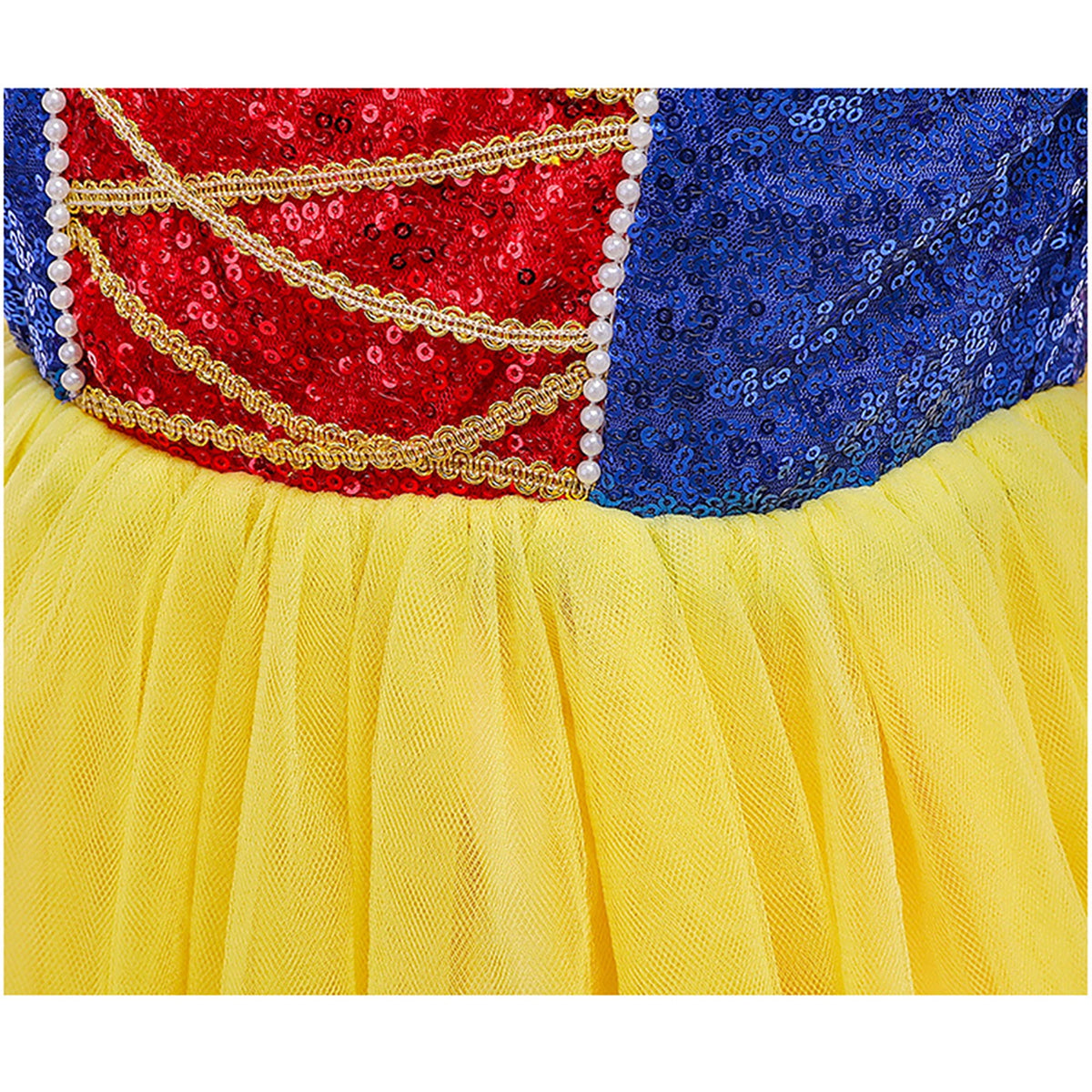 Girls' Snow Princess Dress up Fairy Tales Costume Cosplay Party with Accessories